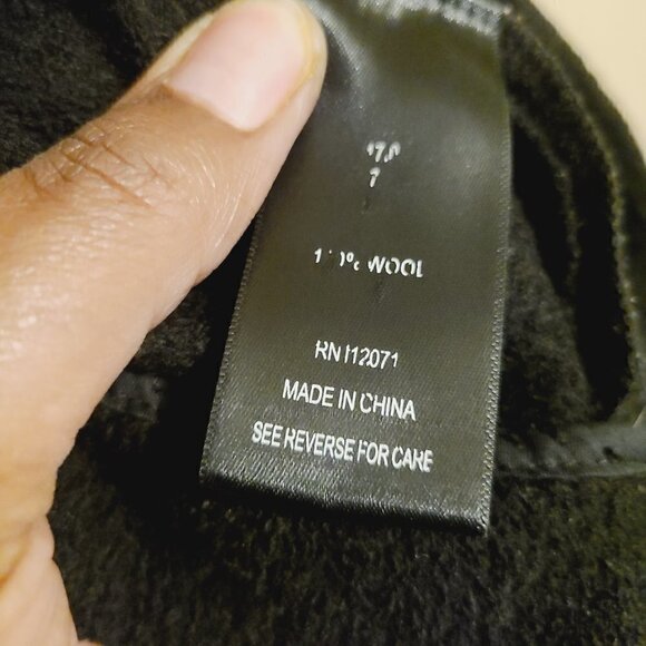 Jigsaw | Women's Black 100% Wool Diagonal Zip Jacket (Size XS) - Picture 4 of 14